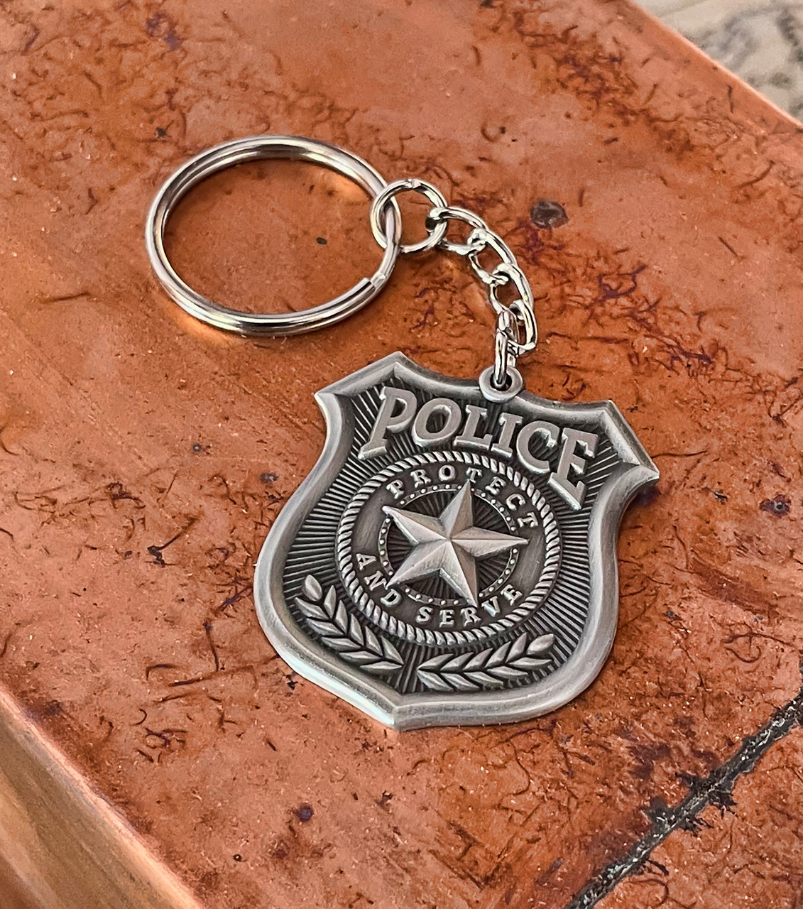 milaste Police Badge Personalized Keychain 2 Acrylic