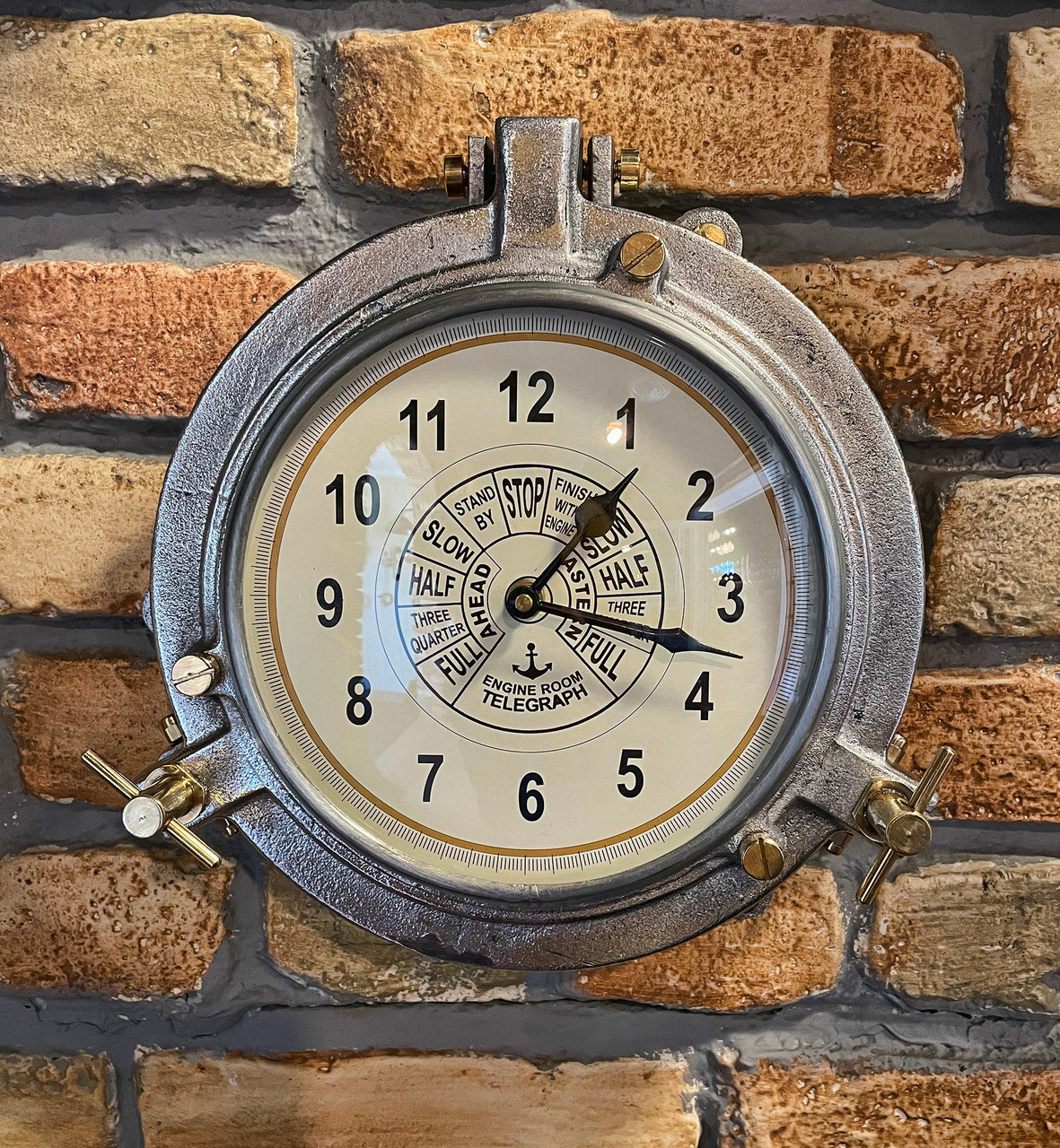 Marine Brass Nautical Quartz Wall Clock