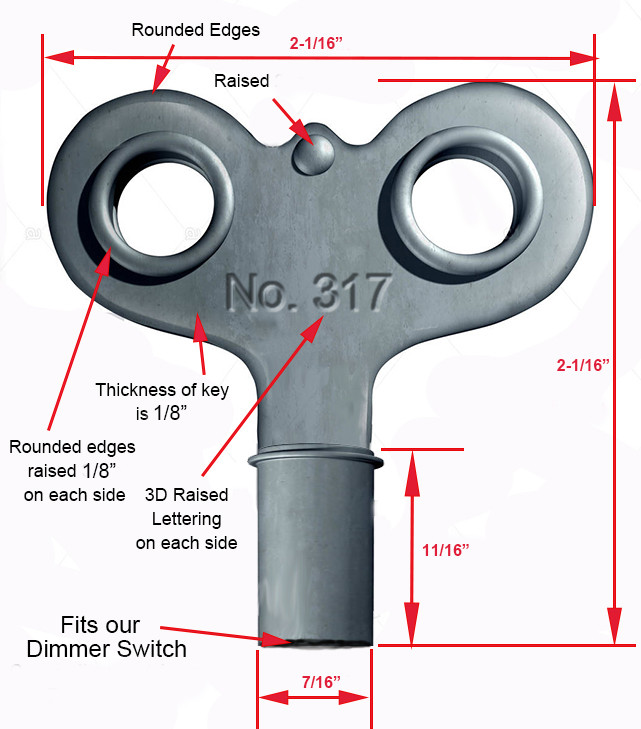 Dimmer Knob - Winding Key
