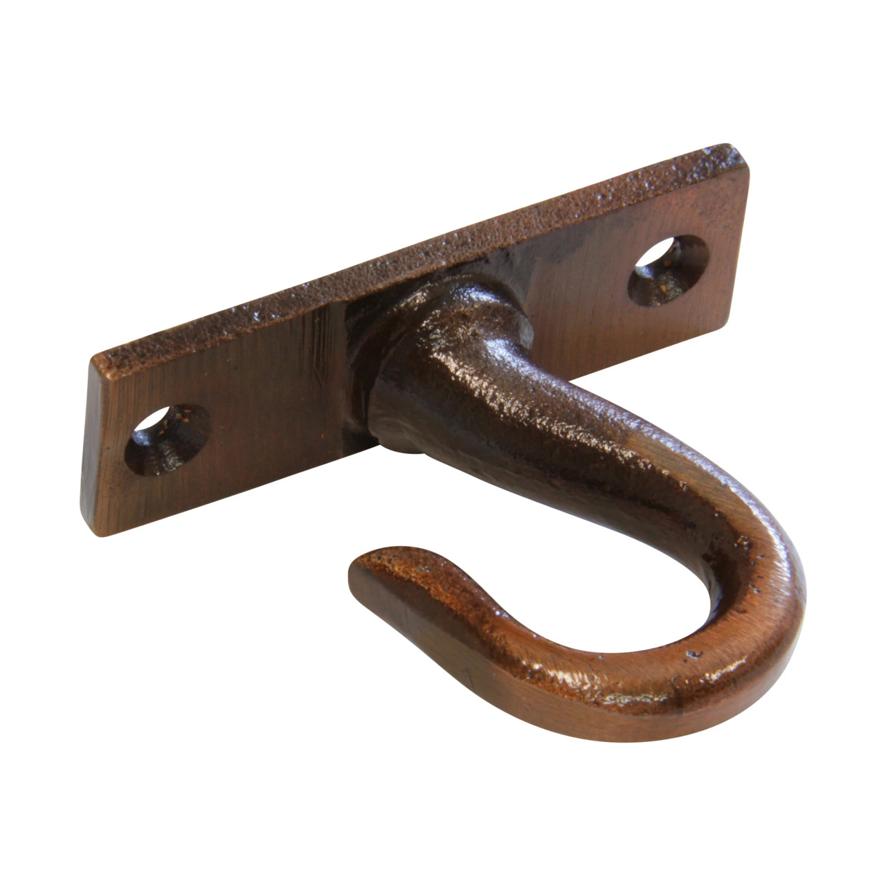 Ceiling Hook w/ Plate - Cast Iron - 2 - Antique Copper
