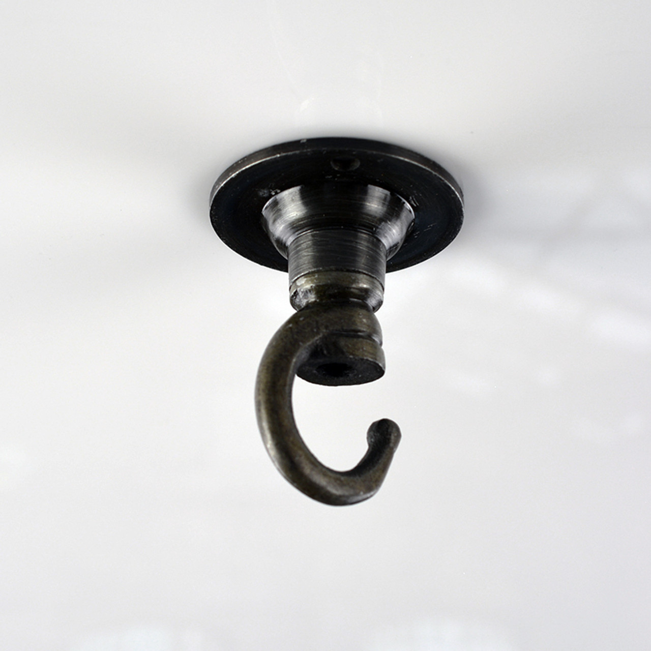 Ceiling Hook Flange - Antique Black