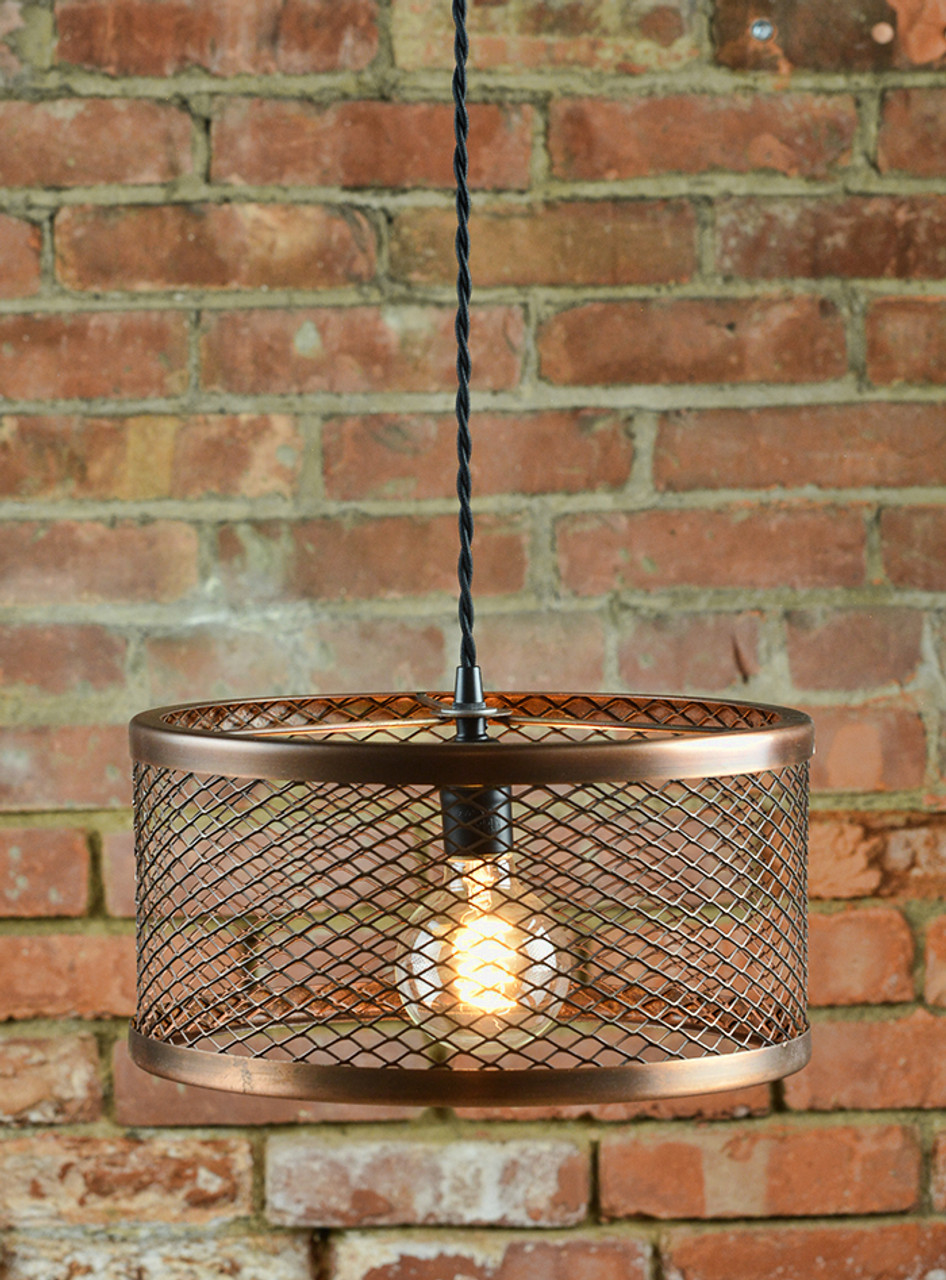 copper mesh lamp shade