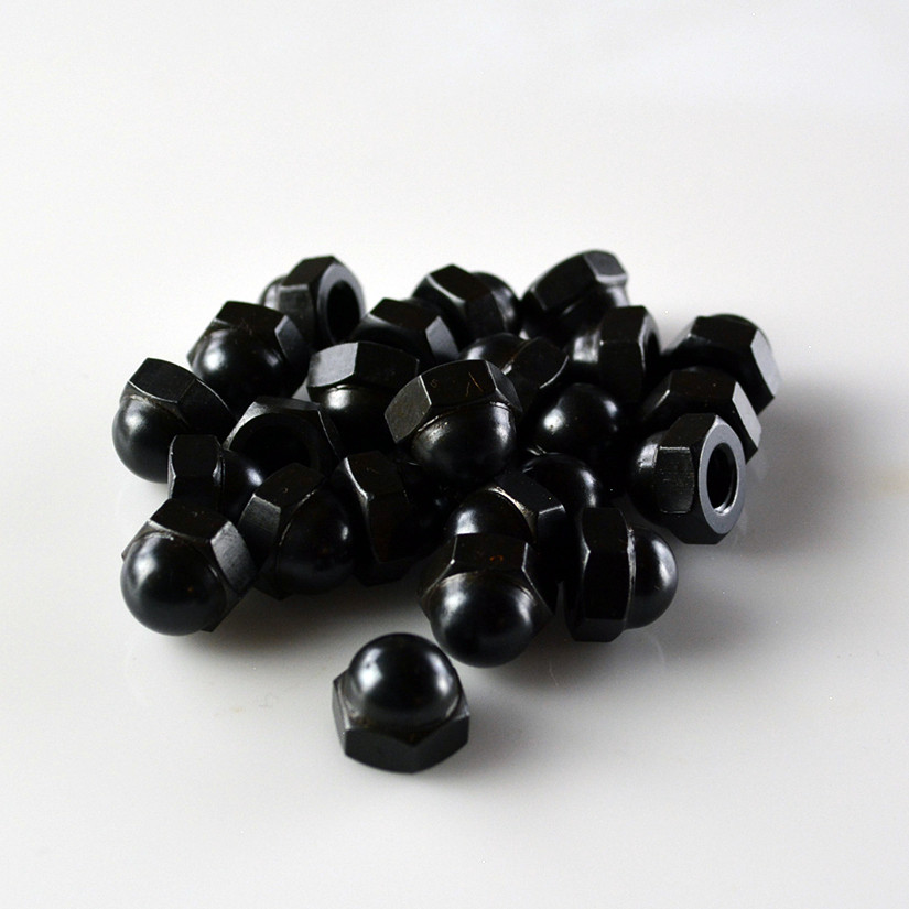 Cap Acorn Nut 1/4-20 - Black Oxide