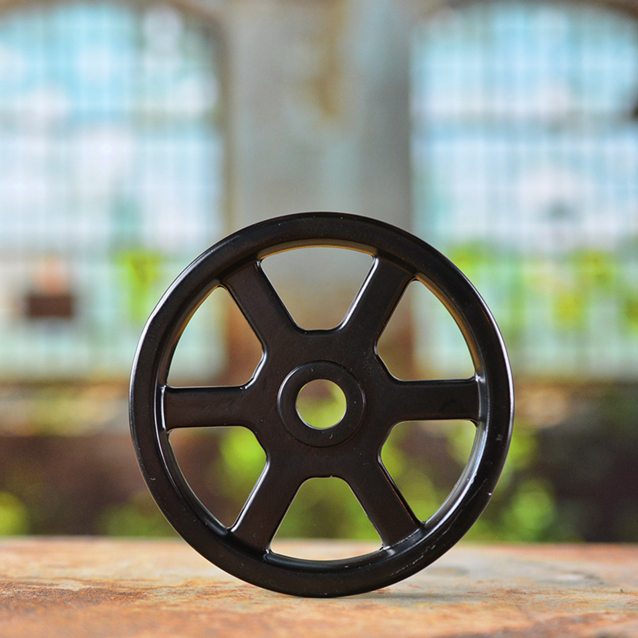 black pulley wheel