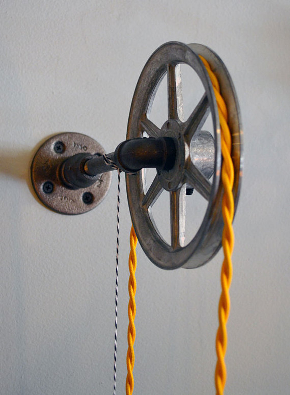 old pulley wheels