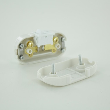 Rocker Cord Switch - White