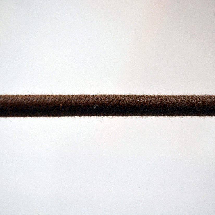 Brown Cotton Round ClothCovered Pulley Cord Electrical Wire