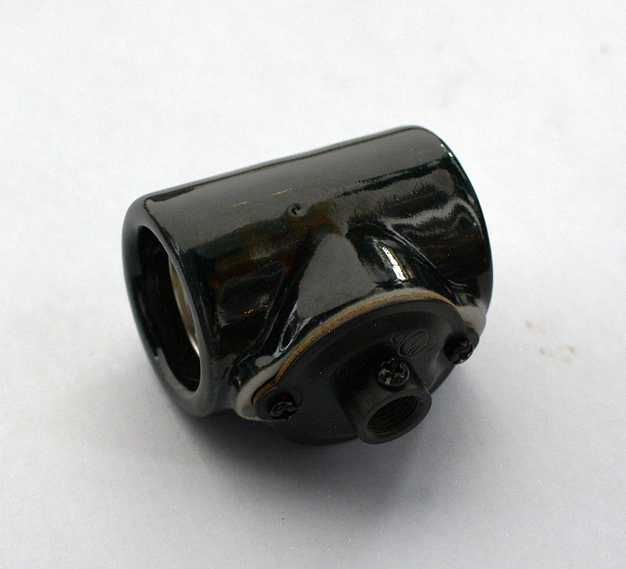 Black Porcelain Lamp Socket