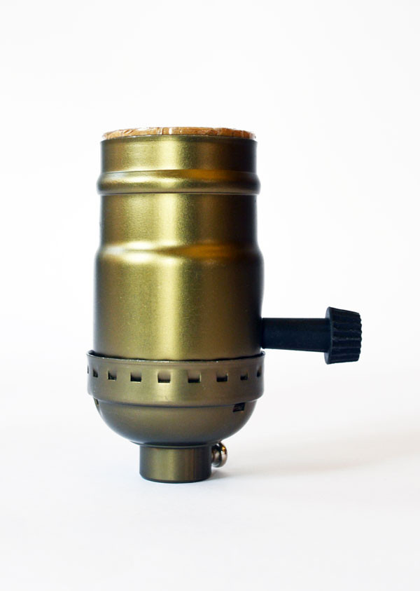 Lamp Socket - Antique Gilt