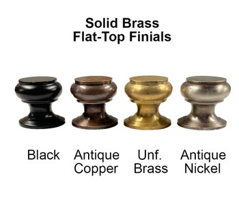 Solid Brass Lamp Finials