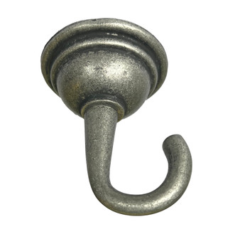 Ceiling Hook w/ Plate - Cast Iron - 2 - Rust