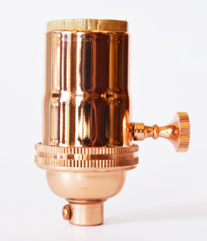 Polished Copper Light Socket