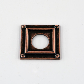 Vintage Toggle Switch Cover - Antique Copper