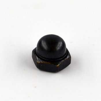 Cap Nut - Antique Brass Finish - Threaded 8-32