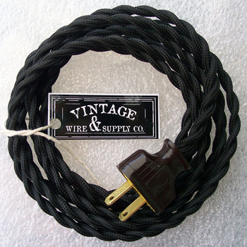 Black Rewire Kit Lamp Cord