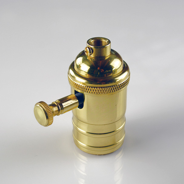 Dimmer Socket - Polished Brass