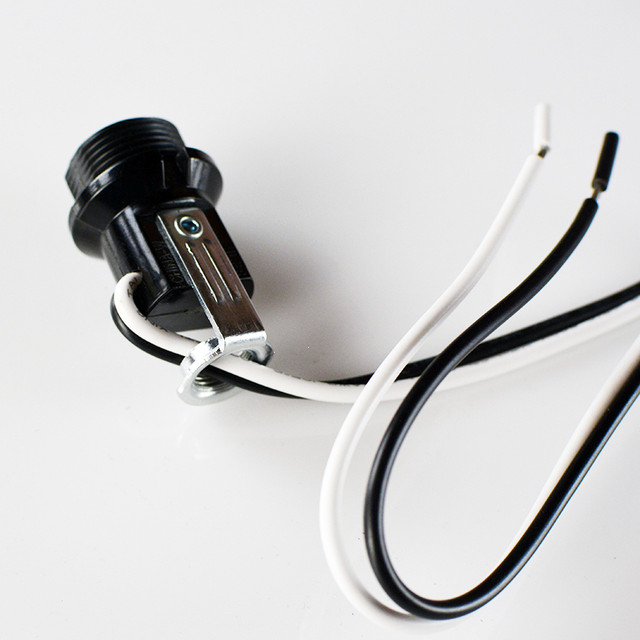 Phenolic Light Socket - with On/Off Switch - Vintage Wire & Supply