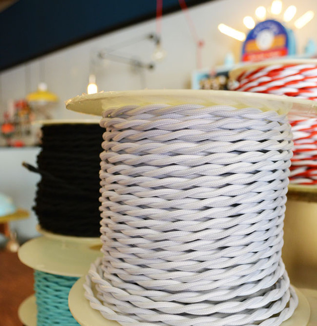 White ClothCovered Wire