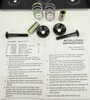 1685499 Simplicity Seat Support Kit, Includes Base 1709307 Support.  1- 1709307 Seat Base;  2- 1704299 1.25" Spacer .34"ID  x .56"OD  x 1.24"L;   2- 1709308 Compression SPRING .82"ID x .97"OD  x 1.47"L x .06" Wire;,   2- 1709256 Special WASHER; 2-  1931339 Carriage BOLT;