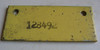 128492 CNH New Holland Plate, 2 holes. 5"