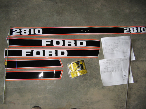 EFPN16605PA  CNH Ford 2810 Hood DECAL Kit , Black
