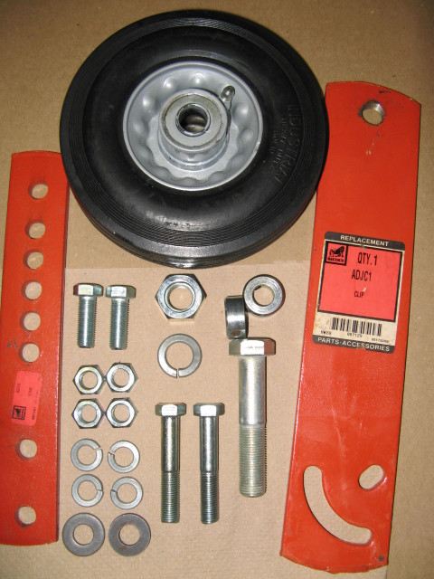 ADJW25 Tisco Sickle Bar Adjustable Height End WHEEL KIT for clipping pastures.