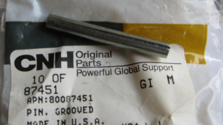 87451 CNH New Holland PIN Groove Lock Pin