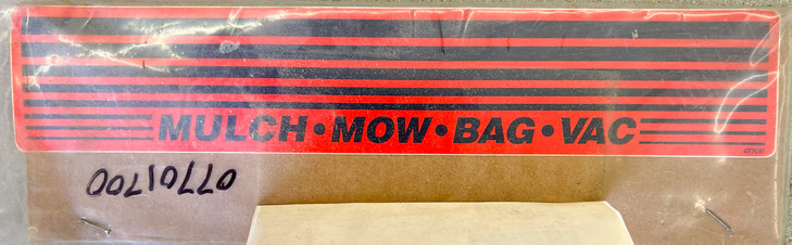 07701700 Ariens DECAL Mulch - Mow - Bag - Vac