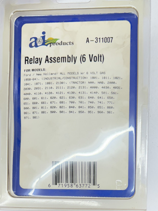 A-311007 Ford 6v 4 Post Starter Solenoid, A604595, S.61057, 1100-0218, 11000218, S61057, 66-214, 750298, A311007, SFD6024
