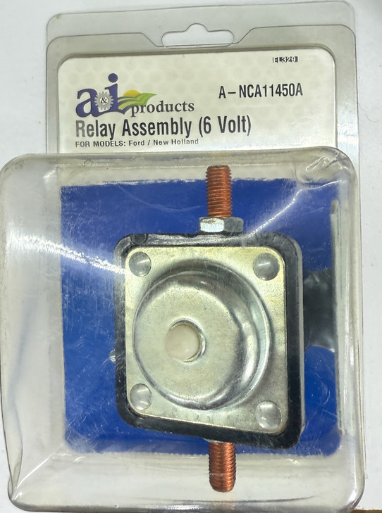 NCA11450A Ford 6v 3 Post Starter Solenoid, ANCA11450A, 11000216, 742708, 1100-0216, SFD6000, 66-213, A910703, Ford Tractors: NAA, 600, 700, 800, 900 (1953-1957).