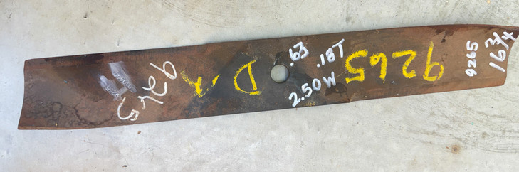 9265 Dixon Husqvarna 16-3/4"L Mower BLADE, 9258 Replaced by 539126431.