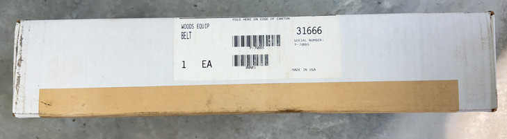 31666 BELT  New OEM Woods Belt