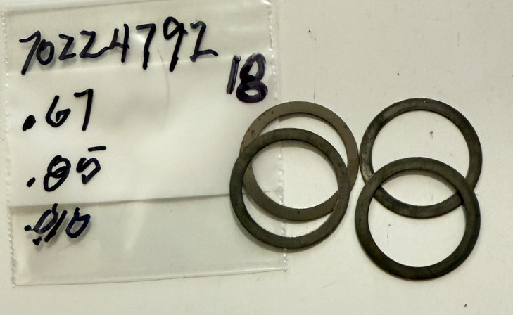 70224792 SHIM Washer .67"ID x .85"OD x .010"T.