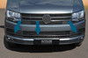 3Pc Carbon Fibre Bumper Grille Trim Accents To Fit Volkswagen T6 Transporter 16+