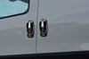 Chrome Door Handle Trim Set Covers & Surrounds To Fit Fiat Fiorino (2007+)