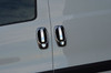 Chrome Door Handle Trim Set Covers & Surrounds To Fit Fiat Fiorino (2007+)