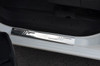 Chrome Door Sill Trim Covers Scuff Protectors Set To Fit Fiat Qubo (2007+)