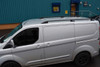 Black Alu Roof Rack Rails Side Bars Set To Fit SWB Ford Tourneo Custom (2012+)