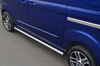 Chrome Side Step Tubes Bars Set S.Steel To Fit LWB Ford Tourneo Custom (2012+)