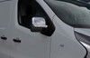 Chrome Wing Mirror Trim Set Covers To Fit Vauxhall / Opel Vivaro (2014+)