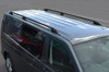 Black Roof Rack Rails Side Bars To Fit LWB Volkswagen T6 Transporter (2016+)