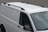 Black Roof Rack Rails Side Bars To Fit SWB Volkswagen T6 Transporter (2016+)