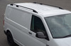 Black Roof Rack Rails Side Bars To Fit LWB Volkswagen T5 Caravelle (2004-15)