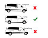 Black Roof Rack Bars Side Rails To Fit Long L2 Mercedes Viano (2004-14)