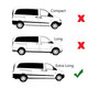 Roof Rack Bars Side Rails To Fit Extra Long L3 Mercedes Viano (2004-14)