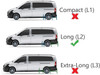 Roof Rack Bars Side Rails To Fit Long L2 Mercedes V-Class (2015+)