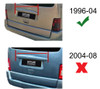 Chrome Rear Door Tailgate Grab Trim Cover For Citroen Berlingo (1996-2004)