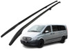 Black Roof Rack Bars Side Rails For Extra Long L3 Mercedes Vito W639 (2003-14)
