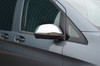 Satin Chrome Wing Mirror Trim Set Covers To Fit Mercedes-Benz Vito W447 (2015+)