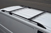 Black Cross Bar Rail Set To Fit Roof Side Bars To Fit Vauxhall Vivaro (2014+)